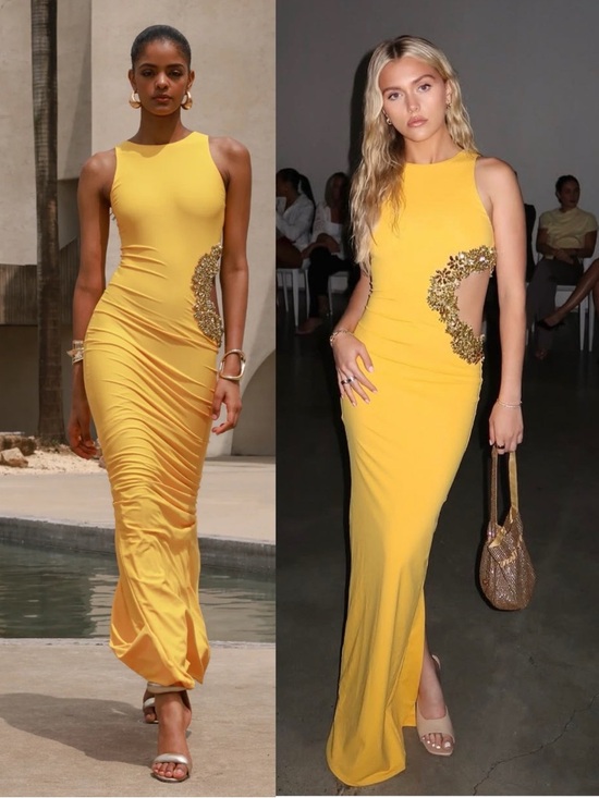 knee length dresses for ladies Camila Powder Blue Halterneck Cutout Maxi Dress